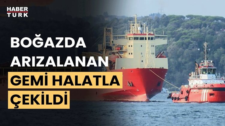 Karadeniz açıklarında arızalanan yük gemisi 11 saatte Ahırkapı'ya çekildi