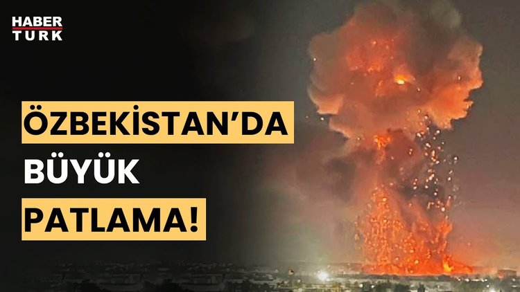 Özbekistan&#039;daki şiddetli patlamanın görüntüleri!