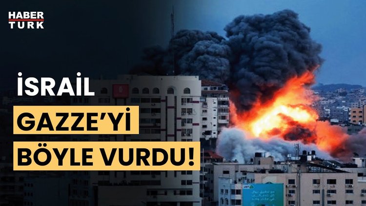 İsrail'in Gazze'yi vurma anı!