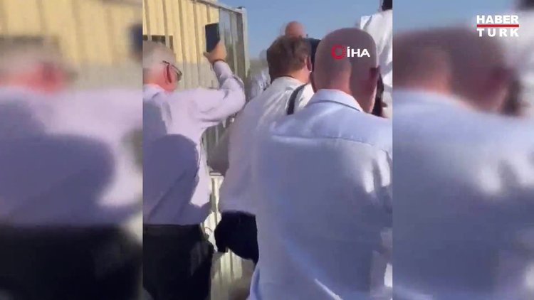 İngiliz Bakanın İsrail'deki panik anı!