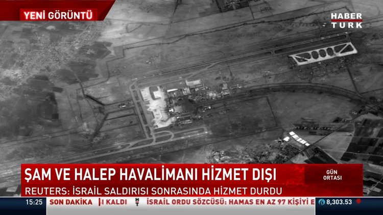 Şam ve Halep Havalimanı hizmet dışı