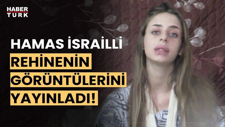 Hamas rehine İsrailli kadının görüntülerini yayınladı!