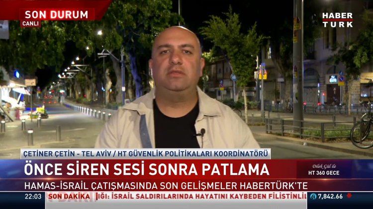 Tel Aviv'de sirenlerin ardından patlama