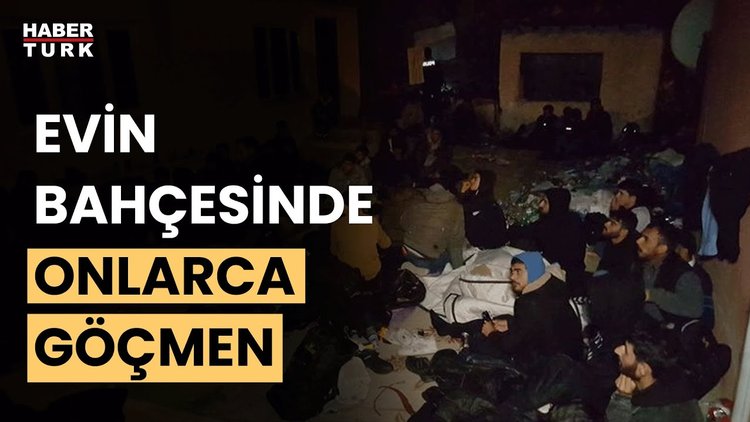 Edirne'de göçmenleri bahçeye bırakıp gittiler