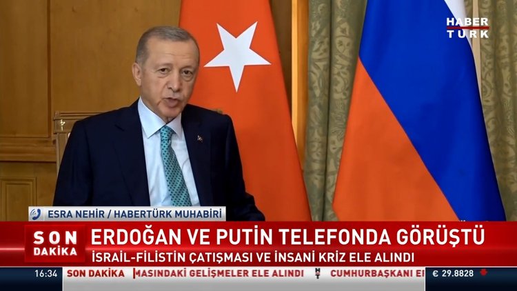 Erdoğan ve Putin telefonda görüştü