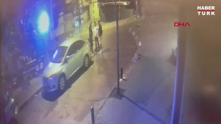 Şişli'de hastanelik eden tokat kamerada