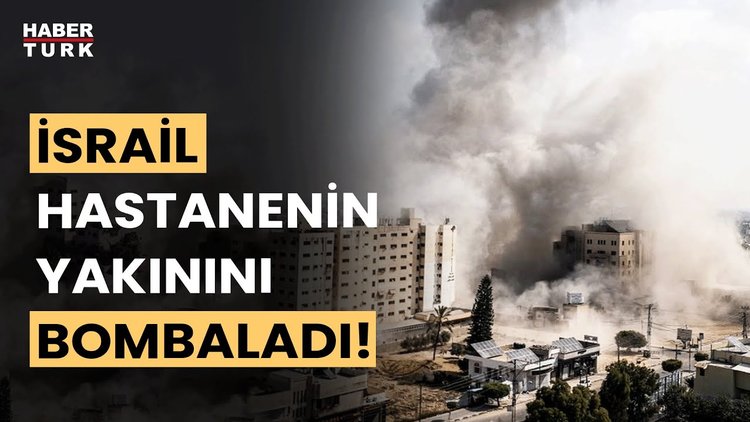 Gazze&#039;de Vefa Hastanesi yakınlarının vurulma anı!