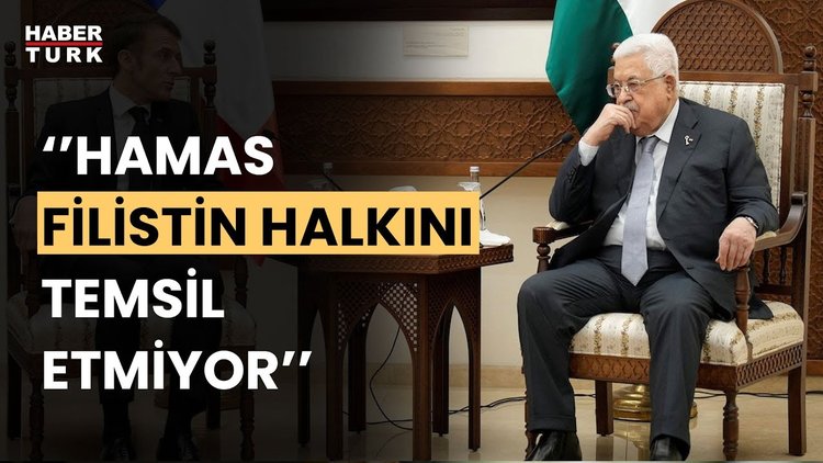 Fransa Cumhurbaşkanı Macron, Filistin Devlet Başkanı Abbas ile görüştü