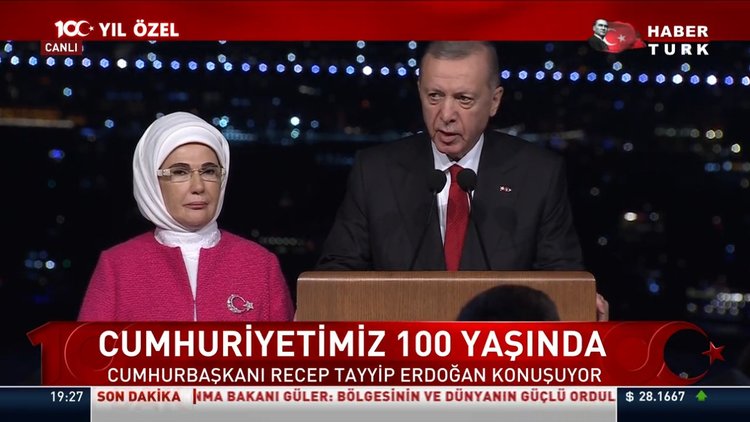 Cumhurbaşkanı Erdoğan'dan 100. Yıl Hitabı