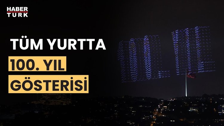 İstanbul Boğazı&#039;nda 2023 dronla 100. yıl gösterisi