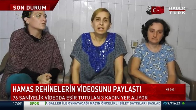 Hamas rehinelerin videosunu paylaştı