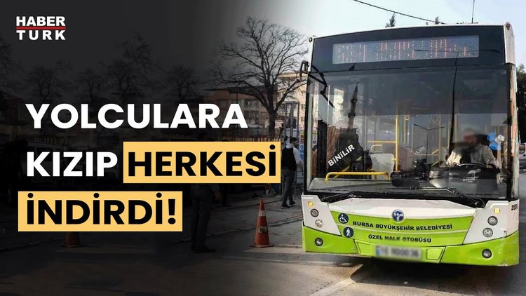 Halk otobüsünde ilginç olay! Yolculara &#039;çok konuşuyorsunuz aşağı inin&#039; dedi