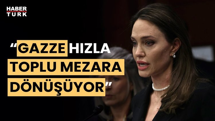 Angelina Jolie&#039;den İsrail&#039;in Cibaliye Mülteci Kampı&#039;na saldırısına tepki