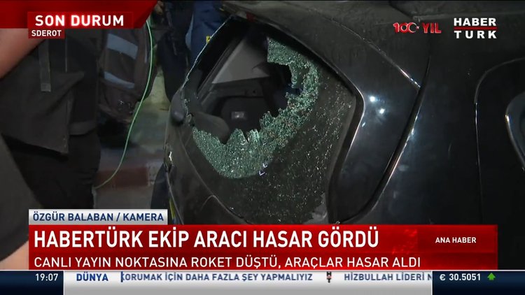 Habertürk ekibi yayına hazırlanırken saldırı gerçekleştirildi