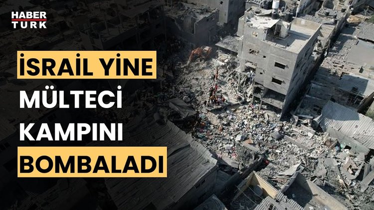 İsrail yine mülteci kampını bombaladı! Çok sayıda ölü ve yaralı var