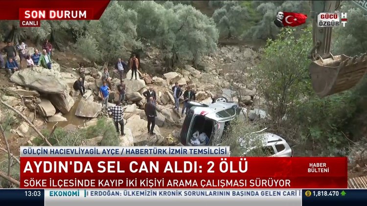 Aydın'da sel can aldı: 2 ölü