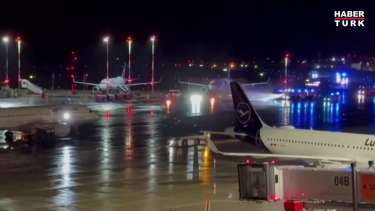 Hamburg Havalimanı'nda rehine krizi!