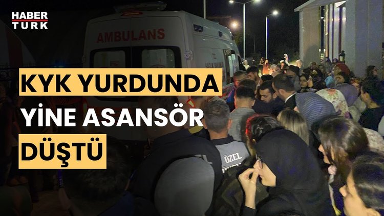 Rize&#039;deki KYK Yurdunda Asansör Boşluğa Düştü! Bir Öğrenci Fenalaştı