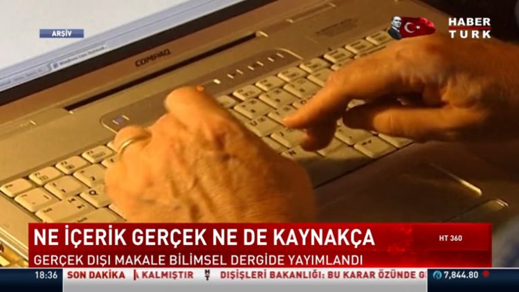 Bilimsel dergide gerçek dışı makale