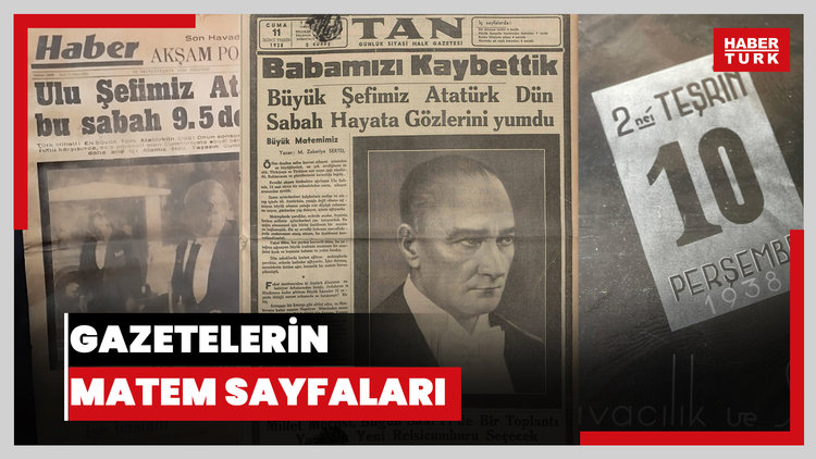 10 Kasım 1938 tarihli gazetelerin matem sayfaları