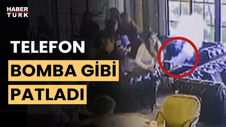 Cep telefonu aniden bomba gibi patladı!