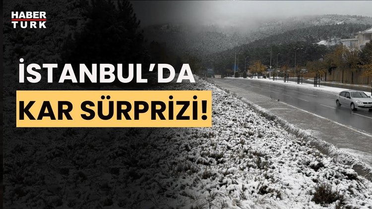İstanbul'a mevsimin ilk karı düştü