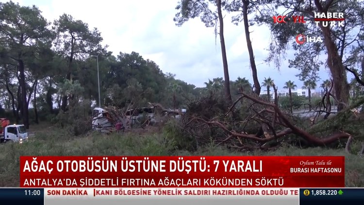 Antalya Manavgat'ta şiddetli fırtına
