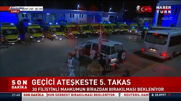 Geçici ateşkeste rehine takası başladı