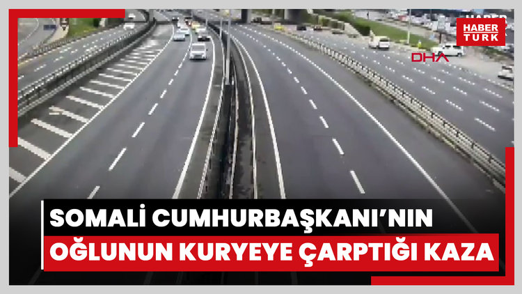 Somali Cumhurbaşkanının oğlunun kuryeye çarptığı kazanın yeni görüntüleri ortaya çıktı