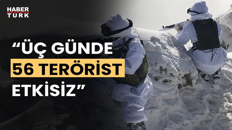 Milli Savunma Bakanlığı duyurdu... 56 terörist etkisiz hâle getirildi