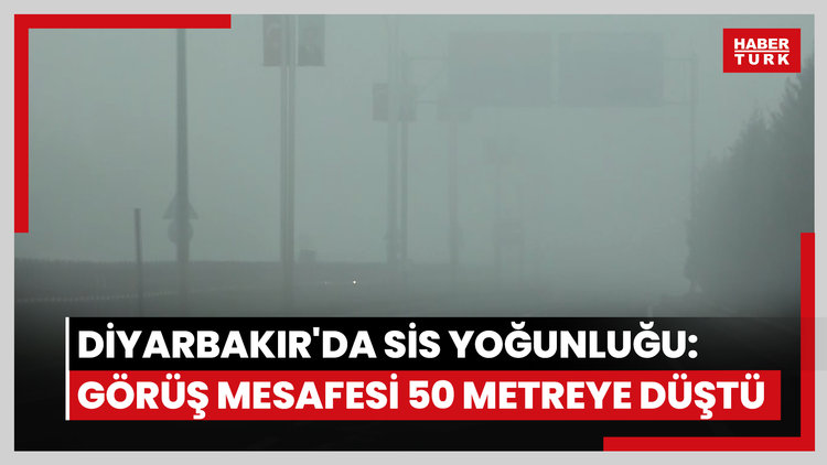 Diyarbakır'da sis yoğunluğu: Görüş mesafesi 50 metreye düştü