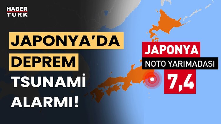 SON DAKİKA... Japonya'da 7,4 büyüklüğünde deprem