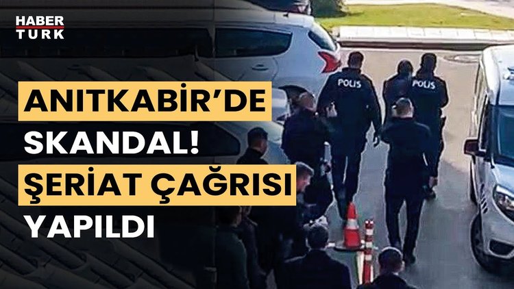 Anıtkabir'de tehlikeli provokasyon! Şeriat çağrısı yapıp, "Kahrolsun Cumhuriyet" sloganları attı!