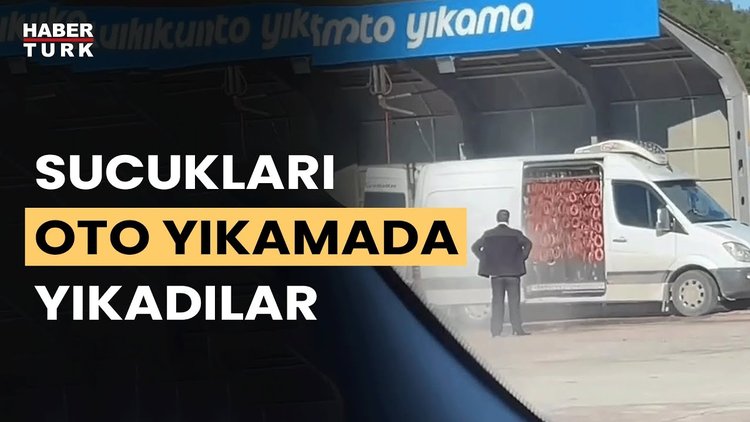Benzin istasyonunda sucuk yıkayan iki kişi ve araç sahibi gözaltında