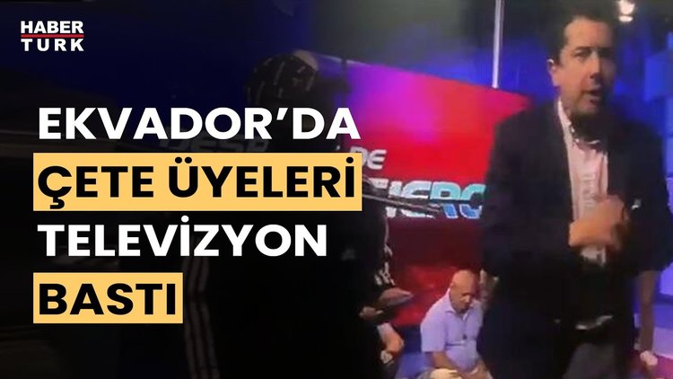 Ekvador&#039;da canlı yayın silahlı kişiler tarafından basıldı