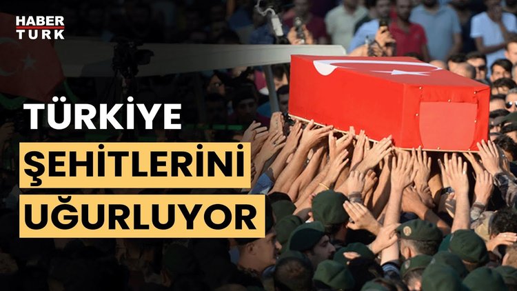 Pençe-Kilit Harekatı bölgesinde şehit olan askerlere veda...