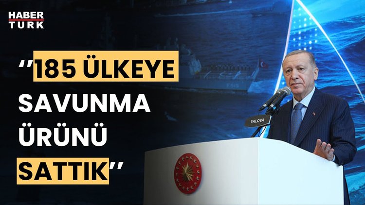 Cumhurbaşkanı Erdoğan: Savunma projelerimizin bütçe büyüklüğü 90 milyar dolara ulaştı