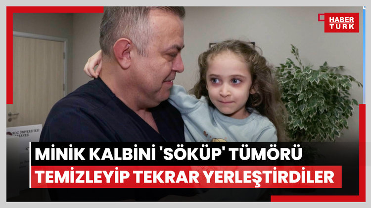Minik kalbini 'söküp' tümörü temizleyip tekrar yerleştirdiler