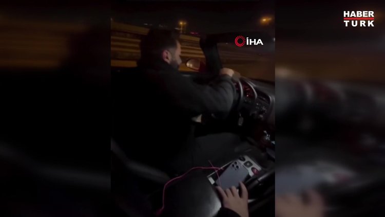 Drift yapan sürücünün ehliyeti iptal edildi