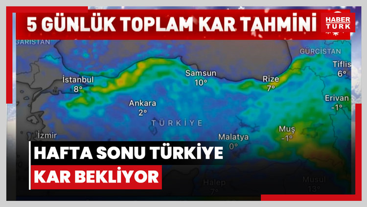 Hafta sonu Türkiye kar bekliyor