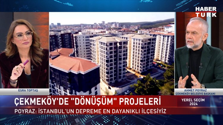 Yerel Seçim 2024 - 29 Ocak 2024 (Çekmeköy Belediye Başkanı Ahmet Poyraz Habertürk&#039;te)