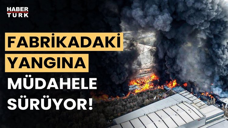 Kocaeli&#039;de boya fabrikası yanıyor! Yangına müdahale sürüyor!
