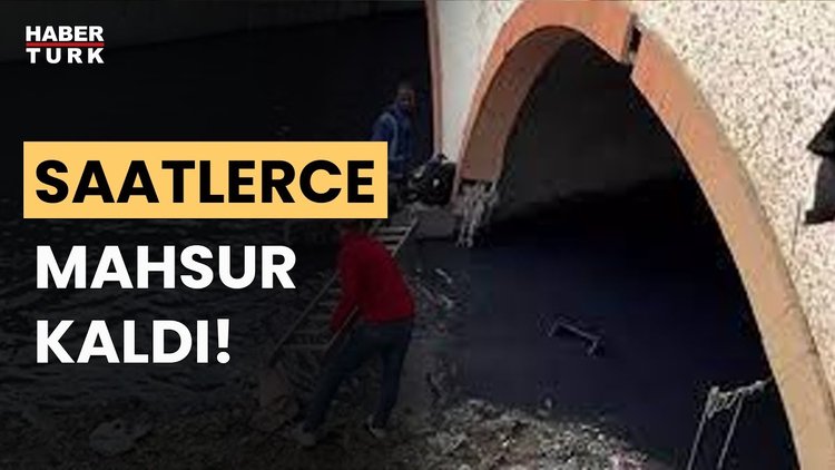 Esenyurt&#039;ta garip olay: Polisten kaçarken dereye atladı!
