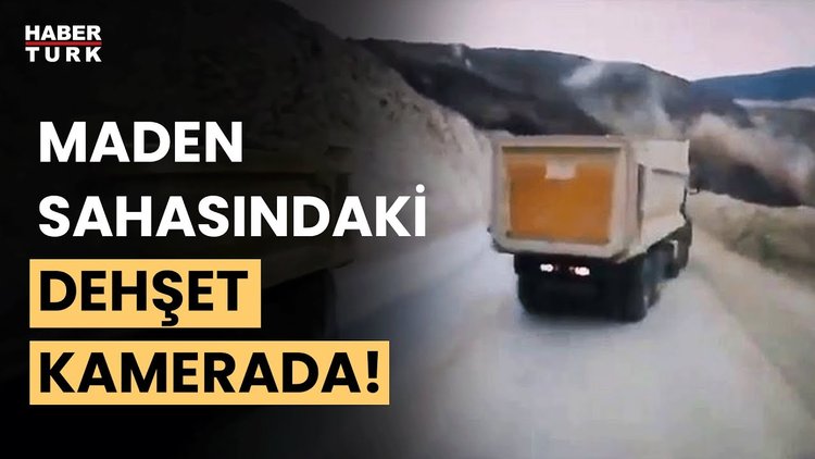Erzincan&#039;daki maden faciasının yeni görüntüleri! Toprak altında kalmaktan son anda kurtuldular!