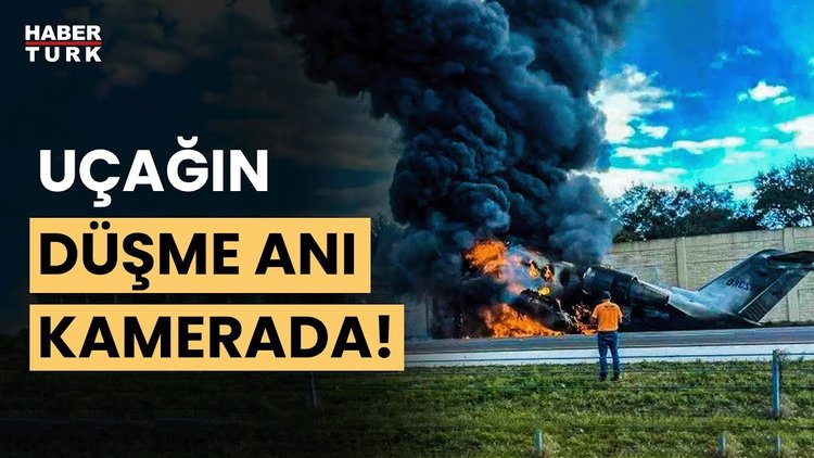 Florida&#039;da uçağın düşme anı kamerada! 2 kişi hayatını kaybetti!