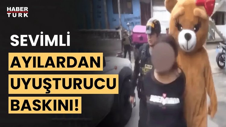 Uyuşturucu satıcısına Sevgililer Günü tuzağı! Peru'da ayı kostümüyle uyuşturucu baskını!