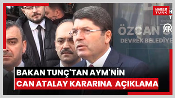Bakan Tunç'tan AYM'nin Can Atalay kararına ilişkin açıklama