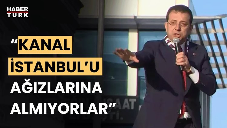 İmamoğlu Kanal İstanbul üzerinden rakibi Murat Kurum'u eleştirdi: "Hani Türkiye'ye çağ atlatacaktı"