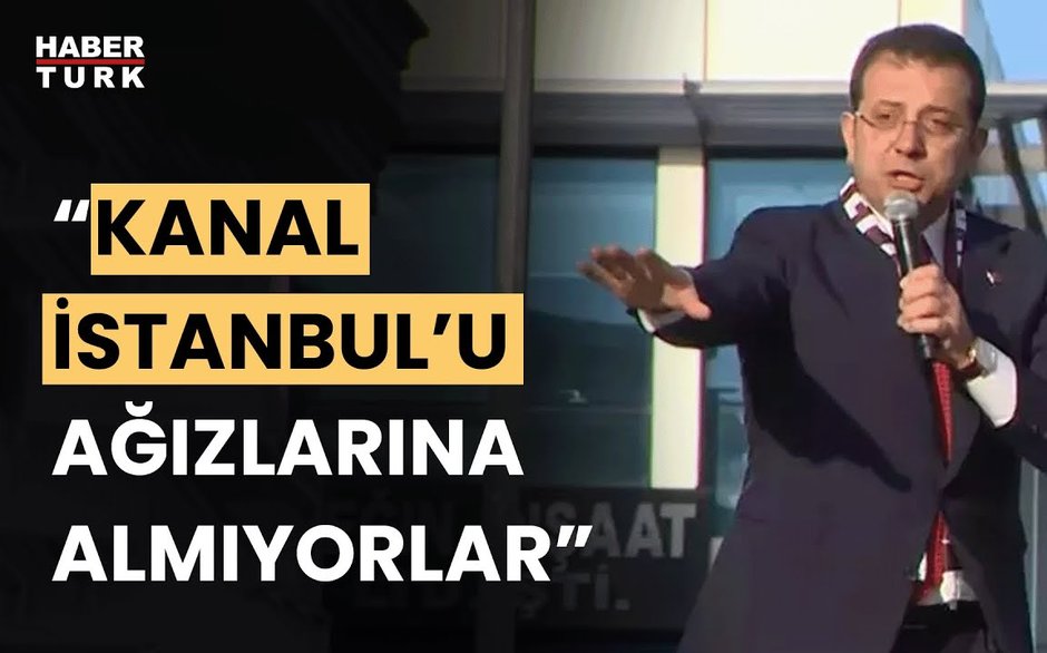 İmamoğlu Kanal İstanbul üzerinden rakibi Murat Kurum'u eleştirdi: 
