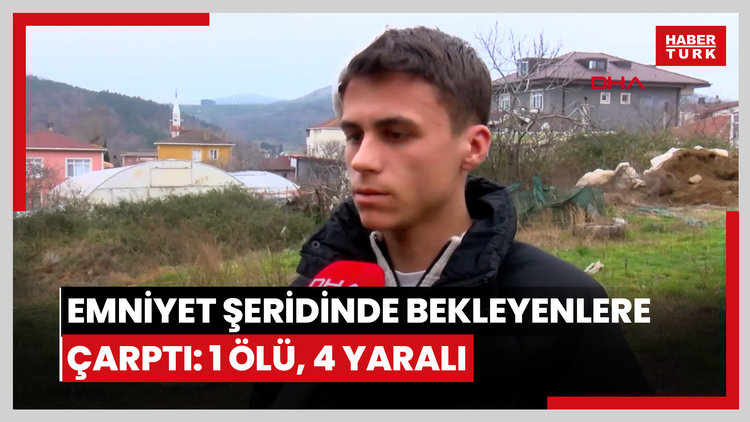 Eyüpsultan'da lüks cip emniyet şeridinde bekleyenlere çarptı: 1 ölü, 4 yaralı